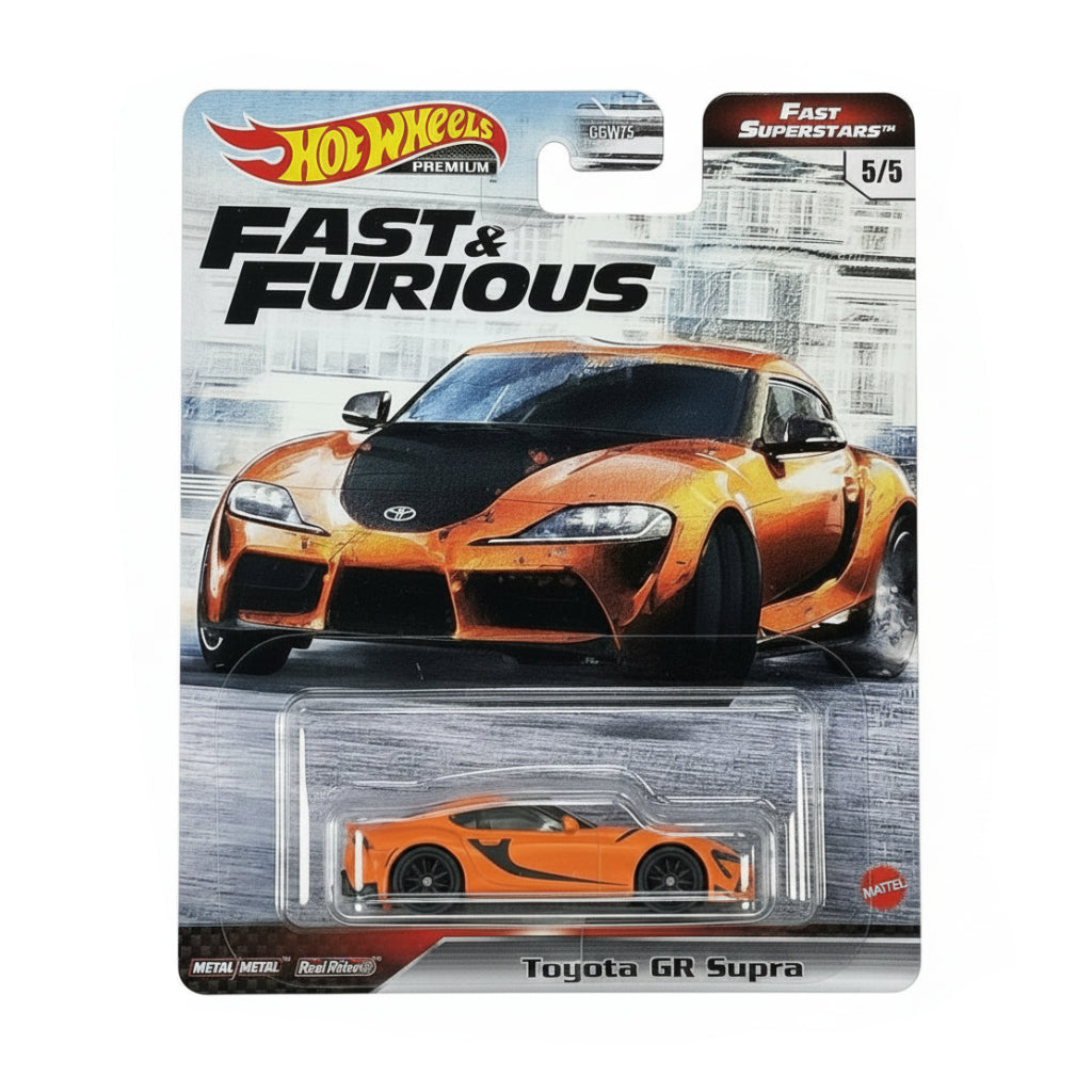 Hot Wheels Premium Fast & Furious Fast Superstars Toyota GR Supra | 1:64 Scale Die-Cast Collectible