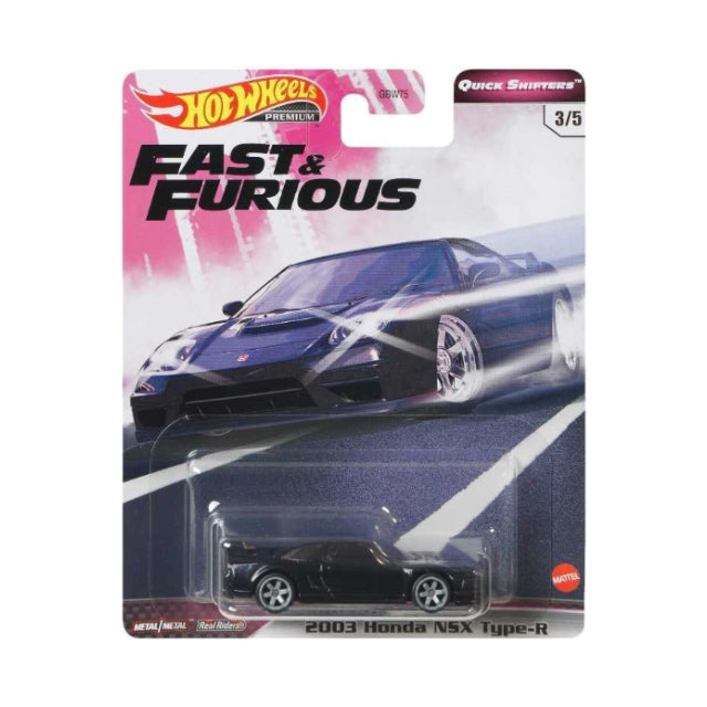 Hot Wheels Premium Fast & Furious Quick Shifters 2003 Honda NSX Type-R | 1:64 Scale Die-Cast Collectible