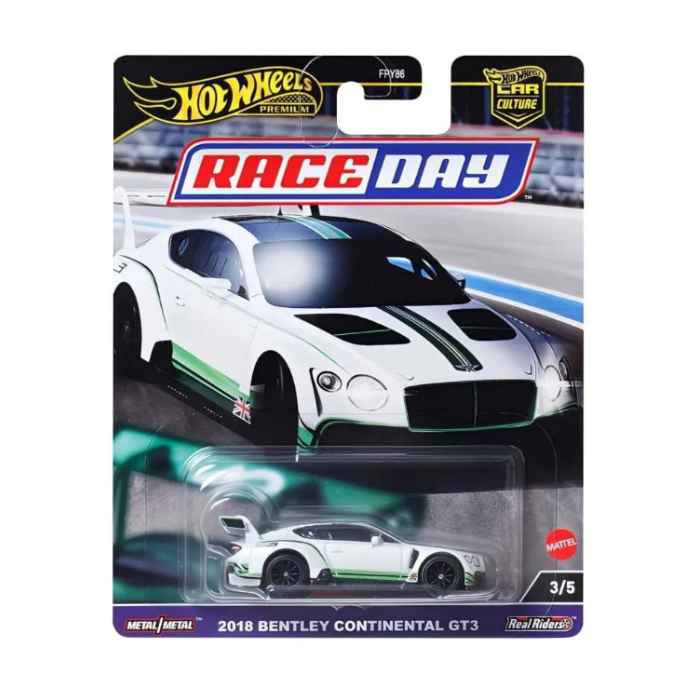 Hot Wheels Premium Car Culture Race Day 2018 Bentley Continental GT3 | 1:64 Scale Die-Cast Collectible