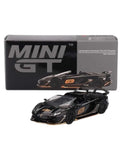Mini GT 1:64 — Lamborghini Aventador SVJ 63 Roadster | Nero Aldebaran | Die-Cast Collectible
