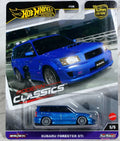 Hot Wheels Premium 1:64 Car Culture Modern Classics — Subaru Forester STi | Blue | 5/5 | FPY86 | Die-Cast Collectible