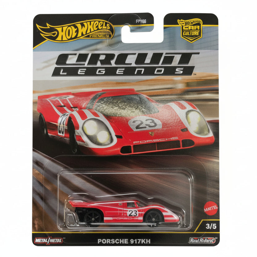 Hot Wheels Premium Circuit Legends Porsche 917KH | 1:64 Scale Die-Cast Collectible