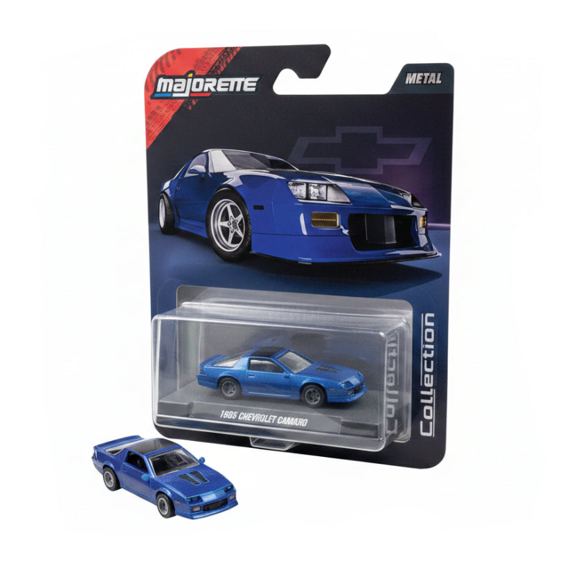 Majorette 1:64 1985 Chevrolet Camaro Blue | Die-Cast Collectible