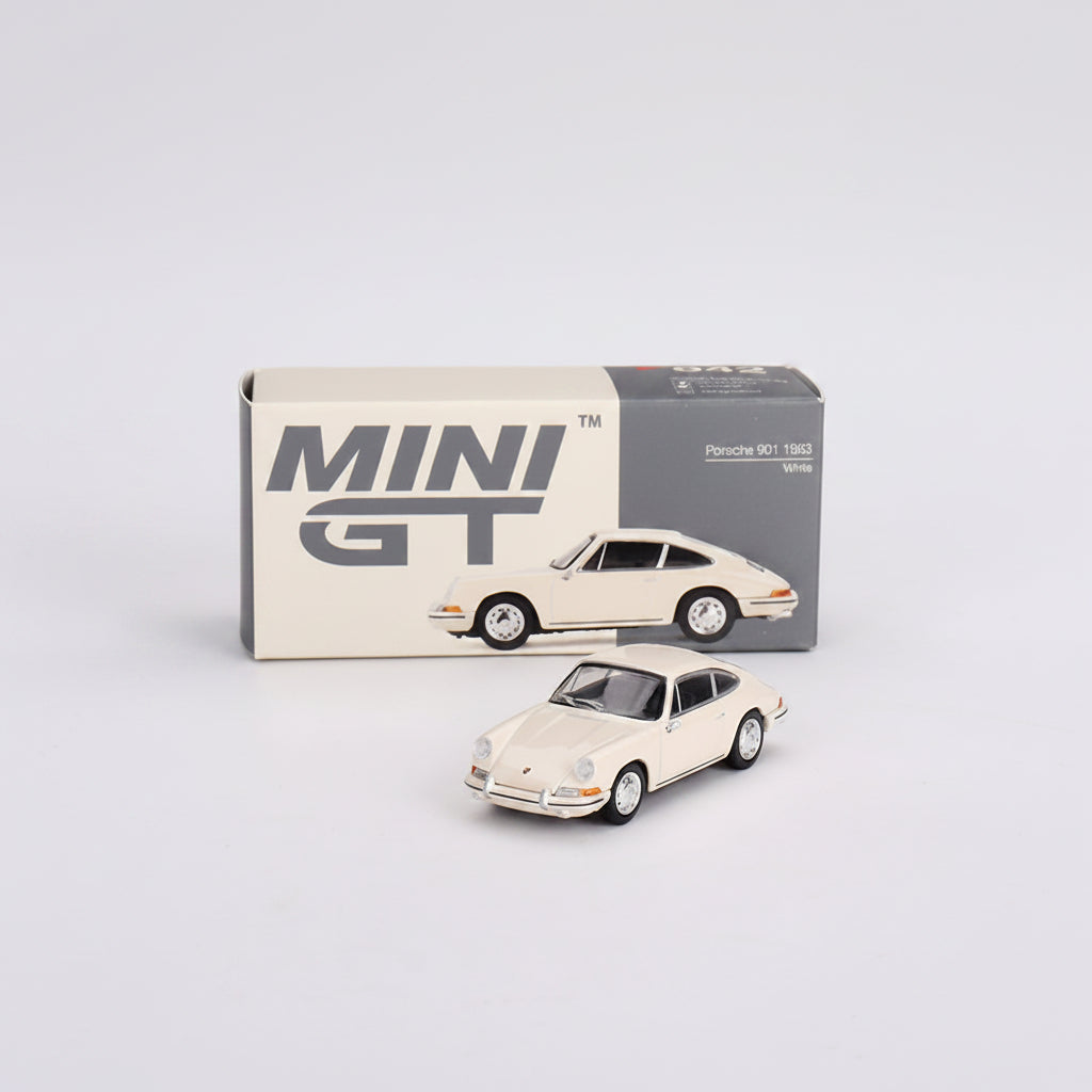 Mini GT 1:64 — Porsche 901 (1963) | Ivory | Die-Cast Collectible