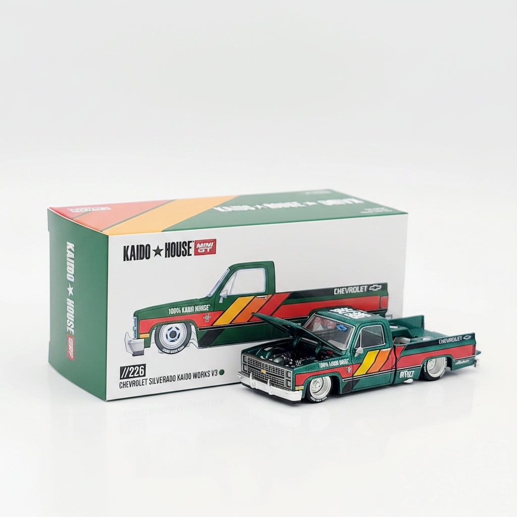 Kaido House x MiniGT Chevrolet Silverado Kaido Works V3 | 1:64 Scale Die-Cast Collectible