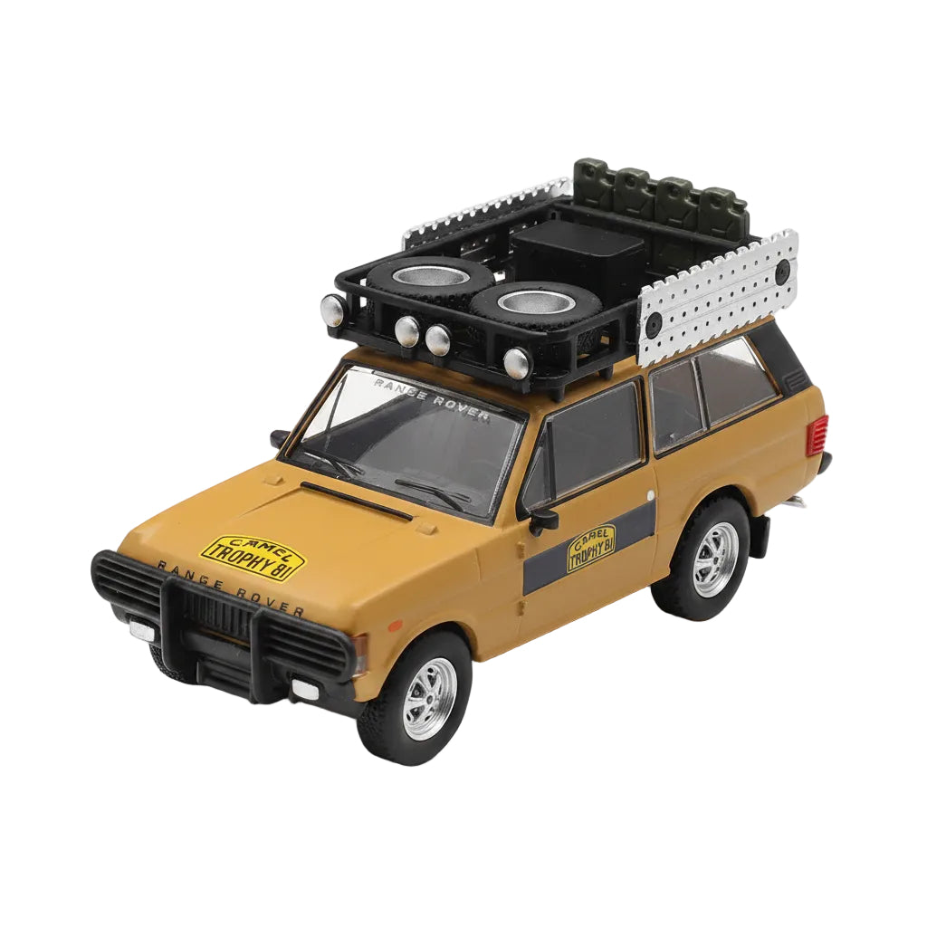 Mini GT Range Rover 1971 | Camel Trophy Sumatra | C. Swoboda & K. Mentel Winner | 1:64 Scale Die-Cast Collectible