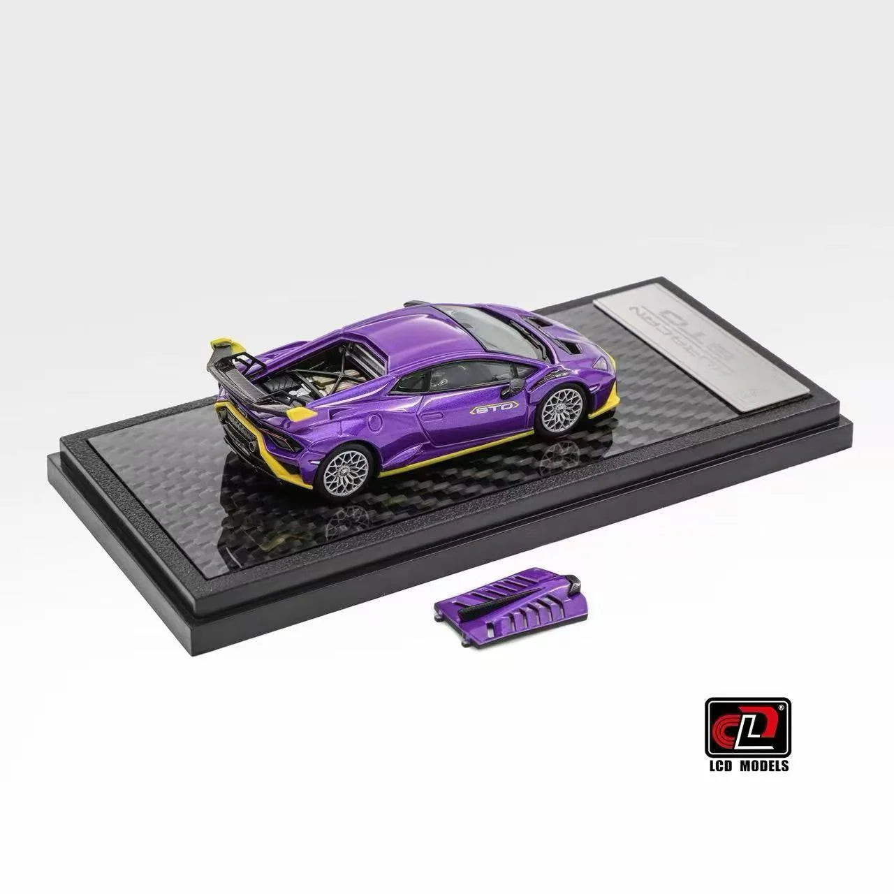 LCD Lamborghini Huracán STO Purple | 1:64 Scale Die-Cast Collectible