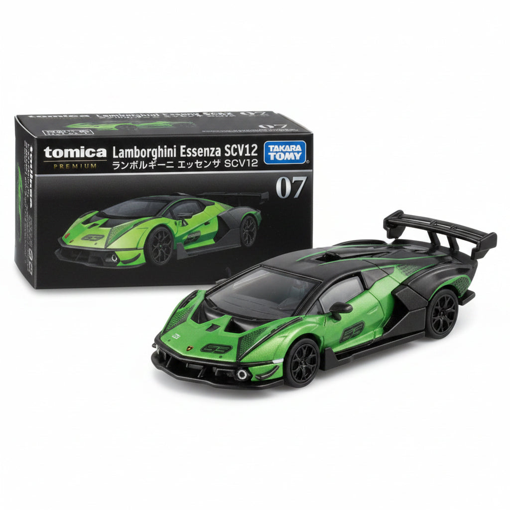 Tomica Premium Lamborghini Essenza SCV12 | Green | 1:64 Scale Die-Cast Collectible