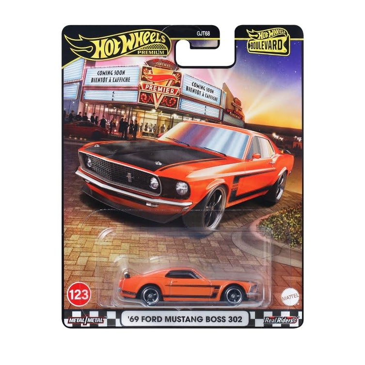 Hot Wheels Premium '69 Ford Mustang Boss 302 Boulevard | 1:64 Scale Die-Cast Collectible