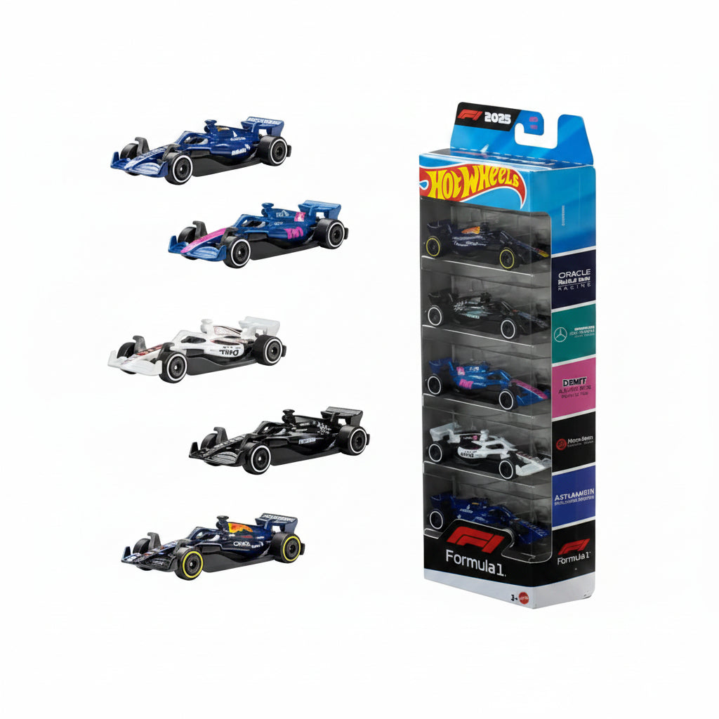 Formula F1 2025 Official - Set of 5 (Hot Wheels USA Imported)