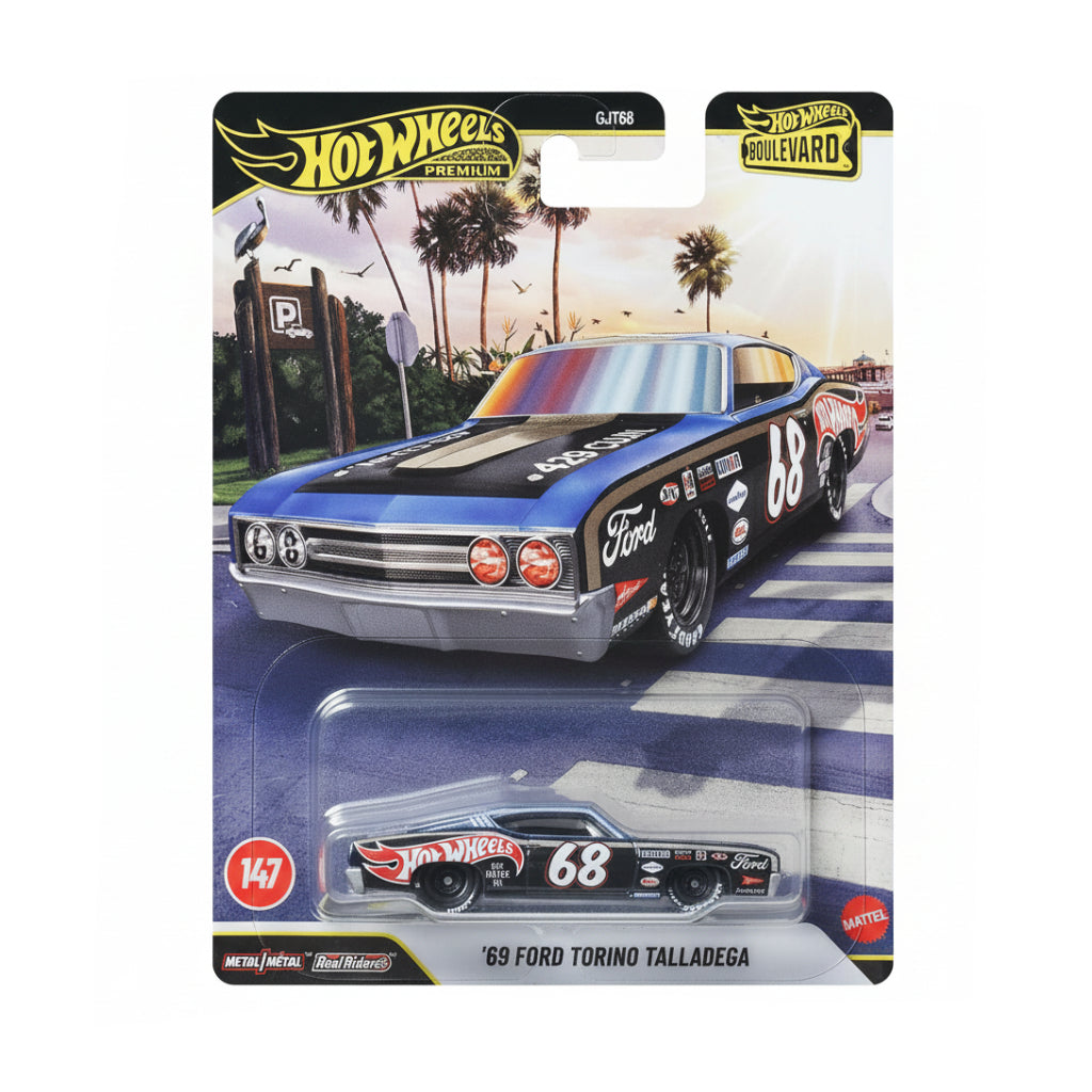 Hot Wheels Premium '69 Ford Torino Talladega | 1:64 Scale Die-Cast Collectible