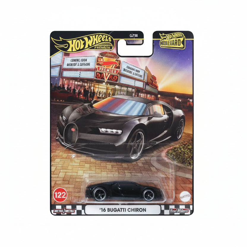 Hot Wheels Premium '16 Bugatti Chiron | 1:64 Scale Die-Cast Collectible