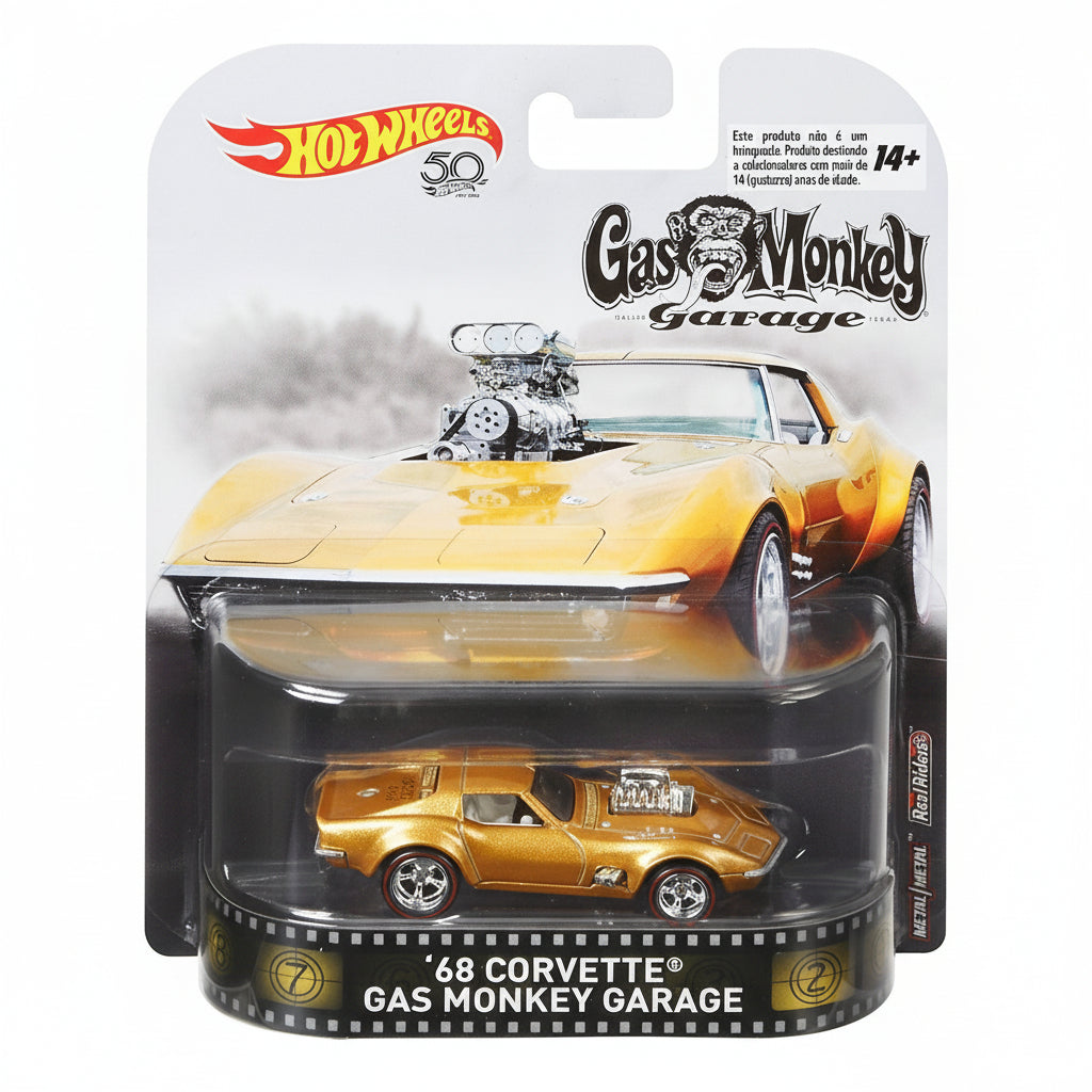 Gas Monkey Garage 68 Corvette - Hotwheels Premium