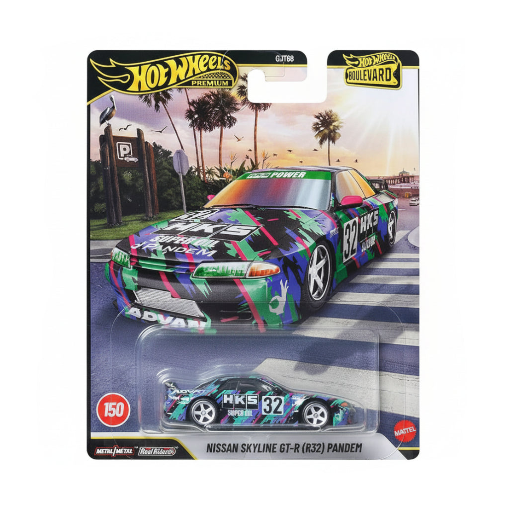 Hot Wheels Premium Nissan Skyline GT-R (R32) Pandem | Boulevard | 1:64 Scale Die-Cast Collectible