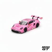Mini GT 1:64 Porsche 911 GT3 R #77 AO Racing Roxy 2024 IMSA Road America | #1052 | Die-Cast Collectible