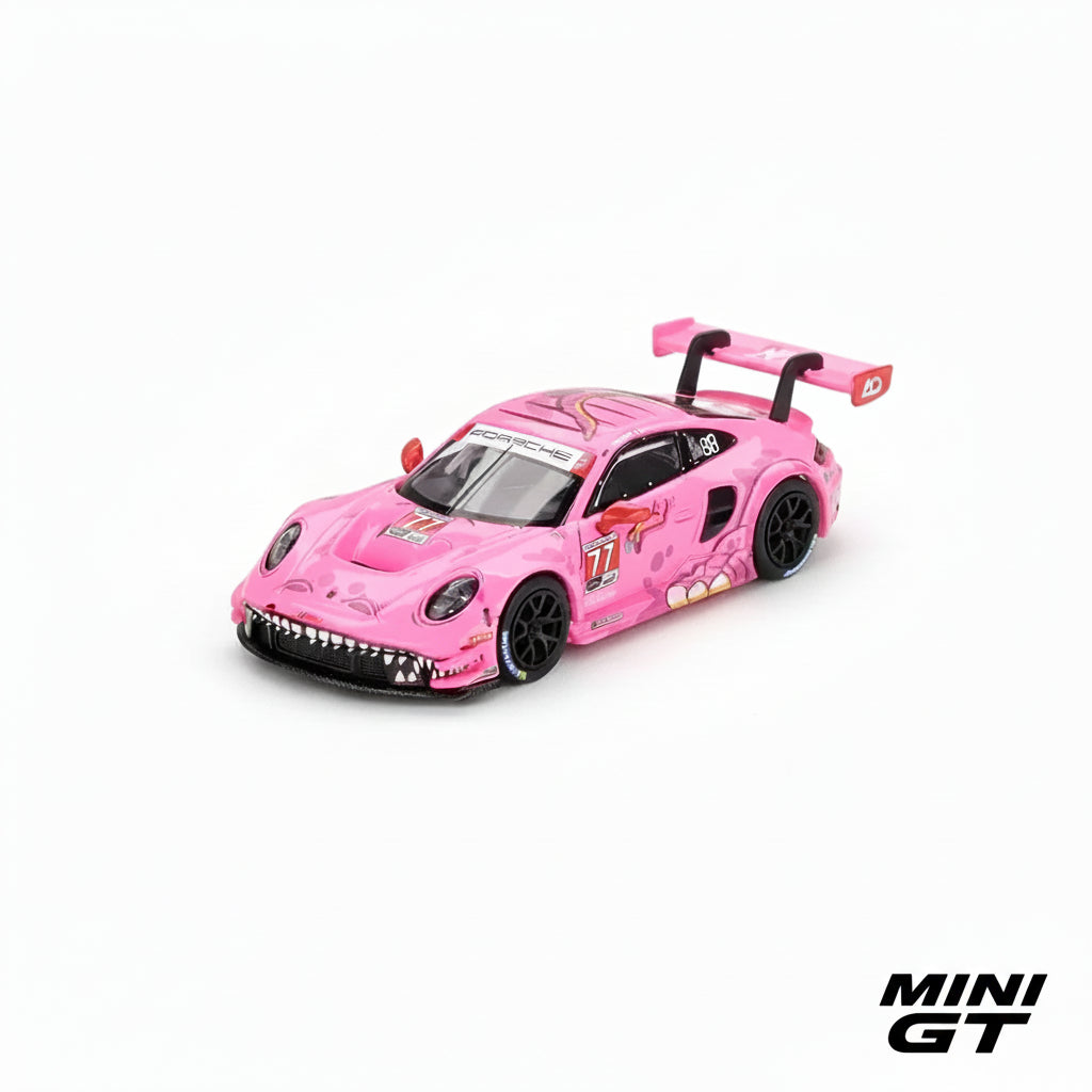 Mini GT 1:64 Porsche 911 GT3 R #77 AO Racing Roxy 2024 IMSA Road America | #1052 | Die-Cast Collectible