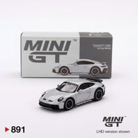 Mini GT 1:64 Porsche 911 Dakar | Ice Grey Metallic | #891 | Die-Cast Collectible