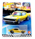 Hot Wheels Premium 1:64 Boulevard — '67 Camaro | Yellow & Black Custom Livery | Real Riders | Metal/Metal | #4 | Die-Cast Collectible