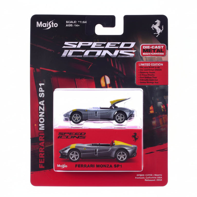 Maisto Speed Icons Porsche 911 GT2 RS | Grey | 1:64 Scale Die-Cast Collectible
