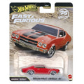 Hot Wheels Premium 1:64 Fast & Furious 25th Anniversary — 1970 Chevrolet Chevelle SS | Red & Black | 4/5 | HNW46 | Die-Cast Collectible