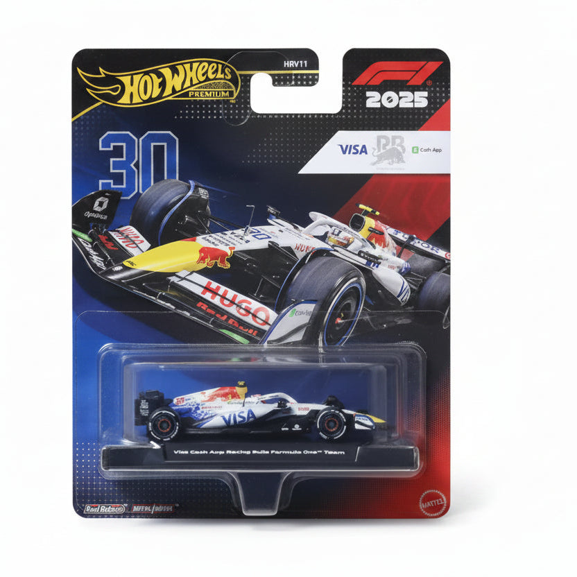 Hot Wheels Premium Visa Cash App Racing Bulls F1 Team #30 | 1:64 Scale Die-Cast Collectible