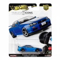 Hot Wheels Premium Timeless Icons  Nissan Skyline GT-R V-Spec II BNR34 | 1:64 Scale Die-Cast Collectible