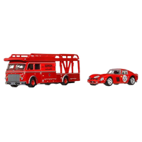 Hot Wheels Team Transport Ferrari 250 GTO & Fiat 642 RN2 Bartoletti Transporter | 1:64 Scale Die-Cast Set