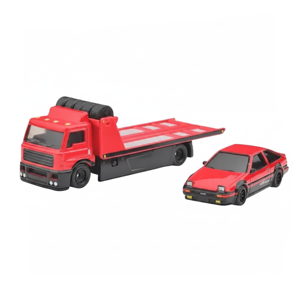 Hot Wheels Team Transport Toyota AE86 Sprinter Trueno & Fleet Street | 1:64 Scale Die-Cast Set