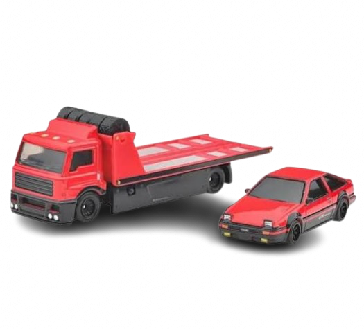 Hot Wheels Team Transport Toyota AE86 Sprinter Trueno & Fleet Street | 1:64 Scale Die-Cast Set