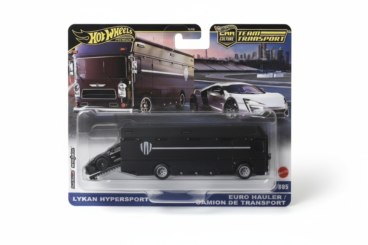 Hot Wheels Team Transport Fast & Furious Lykan HyperSport & Euro Hauler | 1:64 Scale Die-Cast Set