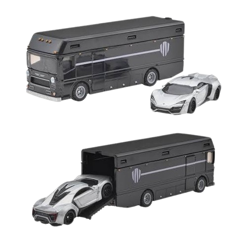 Hot Wheels Team Transport Fast & Furious Lykan HyperSport & Euro Hauler | 1:64 Scale Die-Cast Set