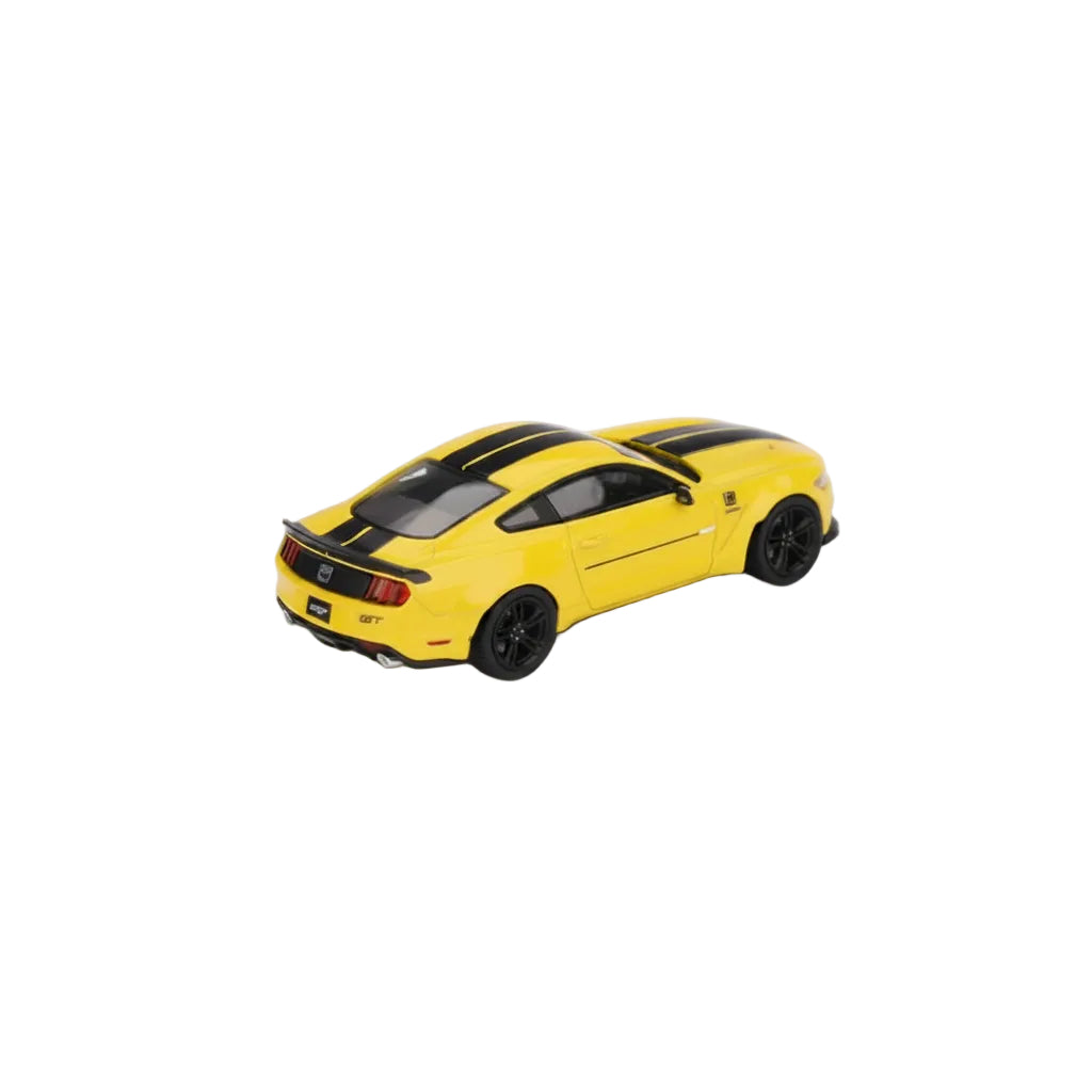 Mini GT 1:64 LB-Works Ford Mustang | Triple Yellow | Die-Cast Collectible