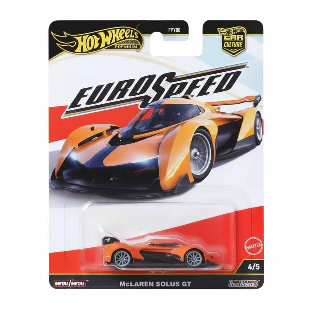 Hot Wheels Premium Euro Speed McLaren Solus GT | 1:64 Scale Die-Cast Collectible