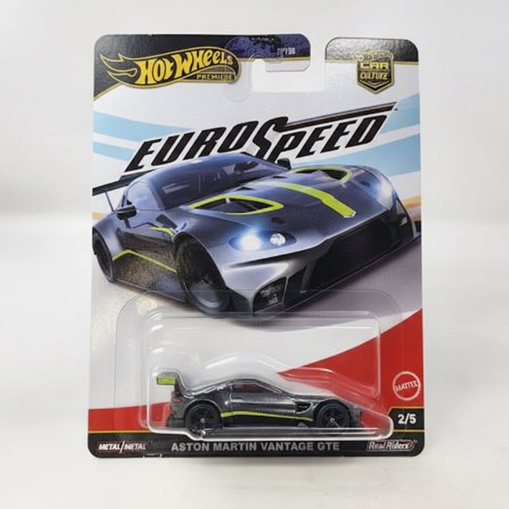 Hot Wheels Premium Euro Speed Aston Martin Vantage GTE | 1:64 Scale Die-Cast Collectible
