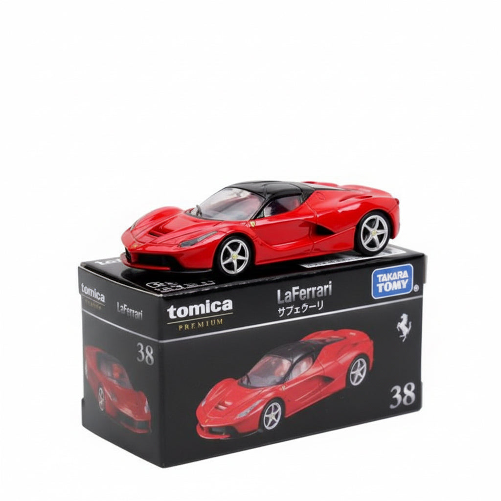 Tomica Premium 1:64 — Ferrari LaFerrari | Red | Rosso Corsa | Die-Cast Collectible