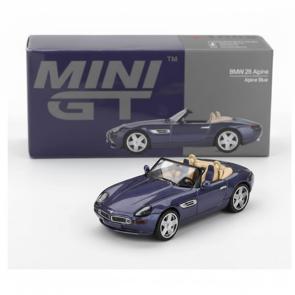 Mini GT 1:64 BMW Z8 Alpina | Alpine Blue | #1082 | Die-Cast Collectible