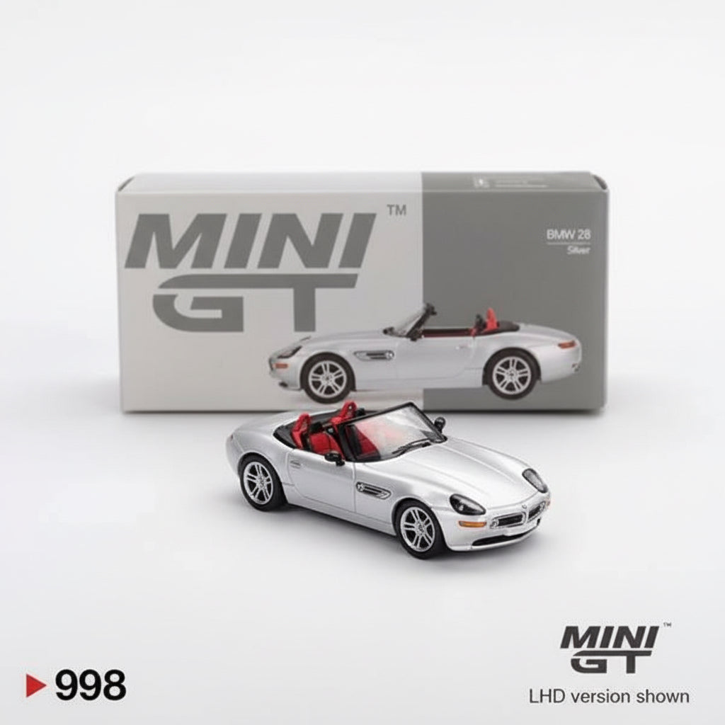 Mini GT 1:64 BMW Z8 | Silver | #998 | Die-Cast Collectible