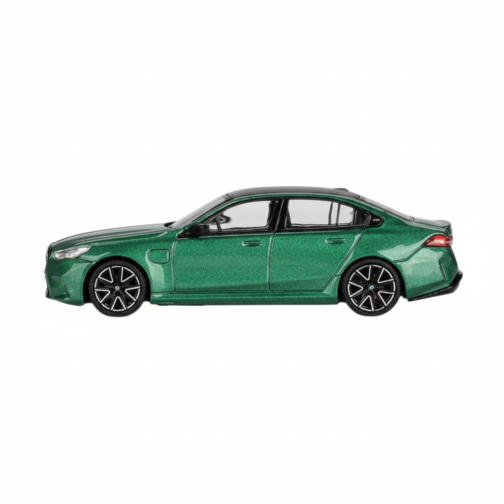 Mini GT 1:64 BMW M5 G90 | Isle of Man Green Metallic | Die-Cast Collectible