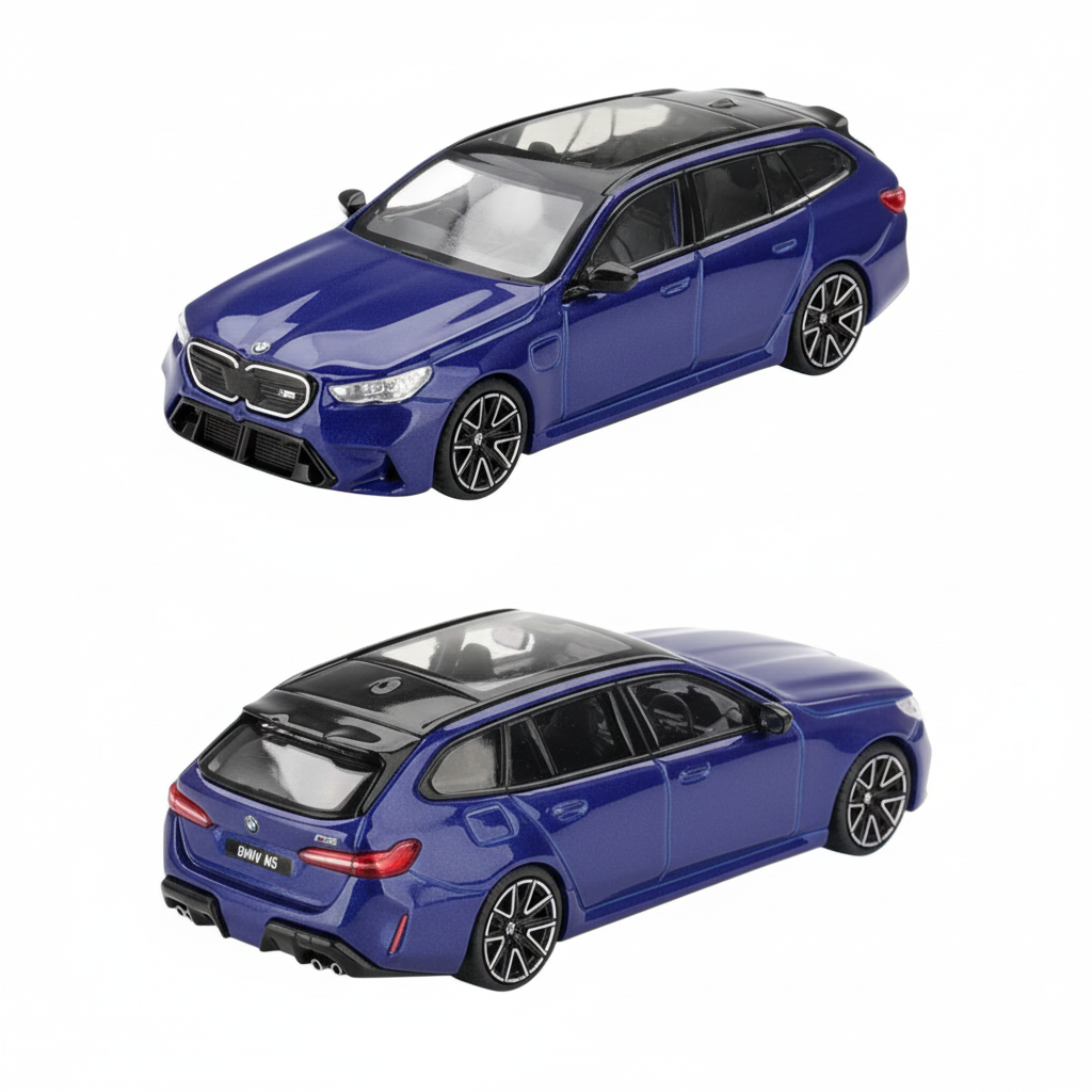 Mini GT 1:64 BMW M5 Touring | Blue | #1080 | Die-Cast Collectible