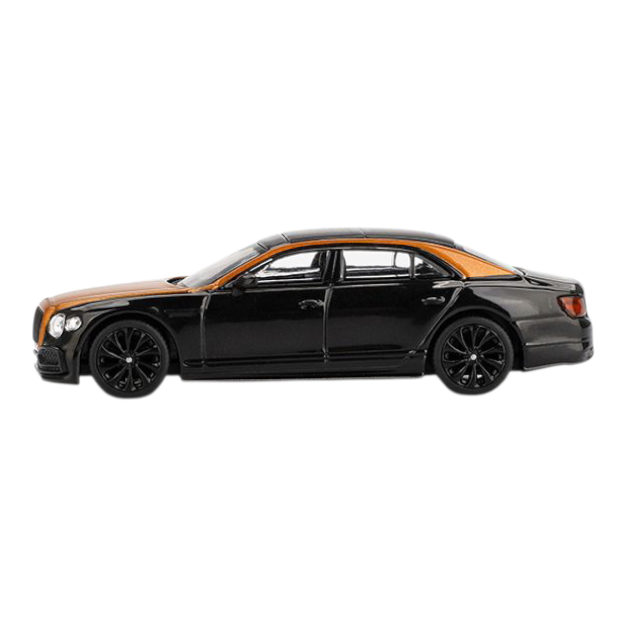 Mini GT 1:64 Bentley Flying Spur | Orange Flame / Onyx | #991 | Die-Cast Collectible