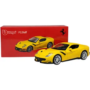 Bburago - Ferrari F12tdf (Yellow) 1:64 Die-Cast