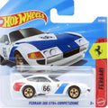 Hot Wheels Mainline 1:64 Ferrari — Ferrari 365 GTB4 Competizione | White & Blue #66 Racing Livery | 2/5 | #92/250 | Die-Cast Collectible