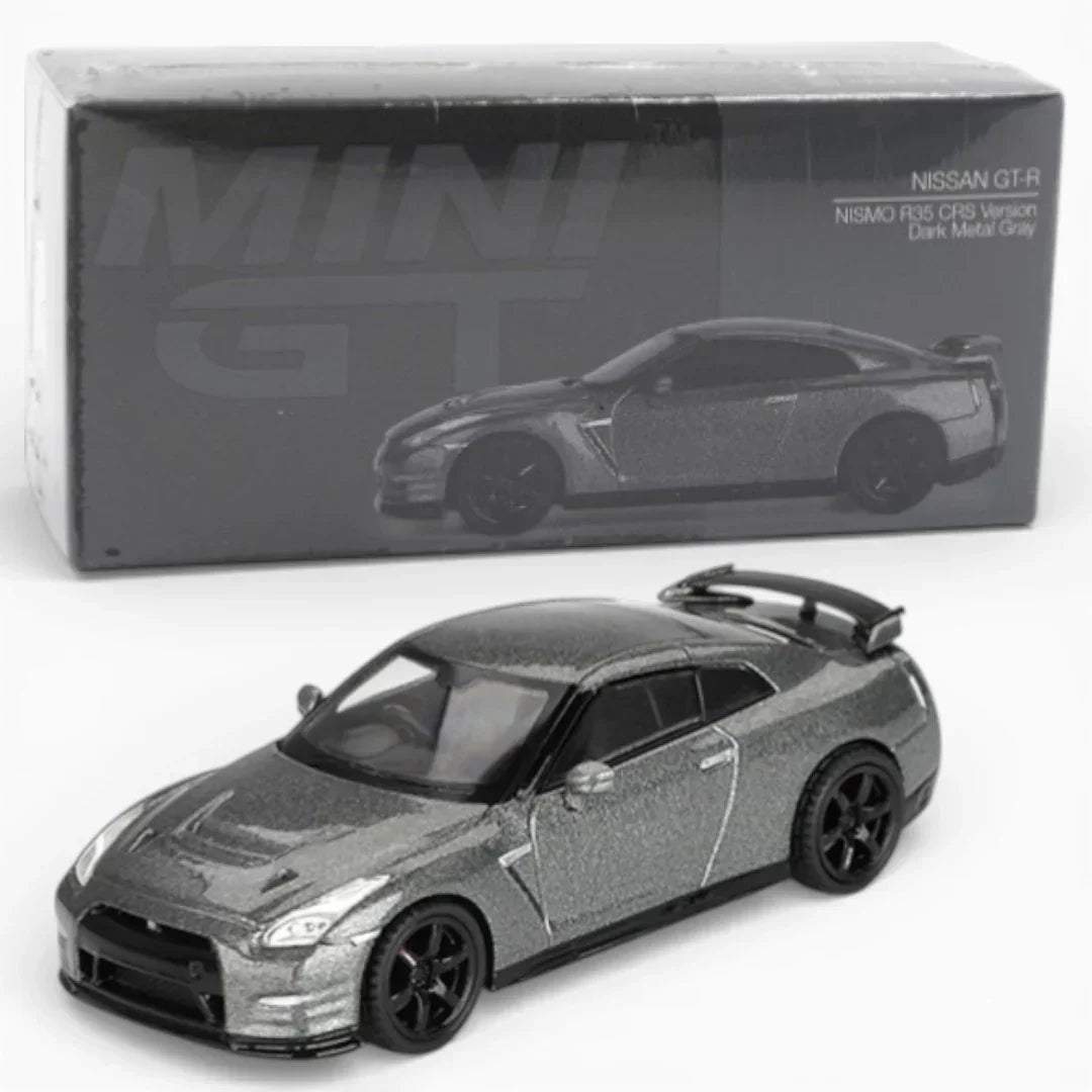 MINI GT NISSAN GT-R NISMO R35 CRS VERSION DARK METAL GRAY
