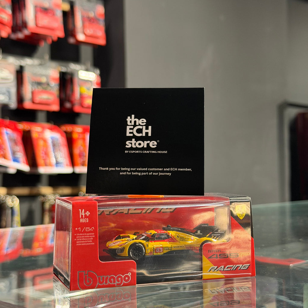 Bburago 1:64 — Ferrari 499P #83 | Red AF Corse Official Le Mans Winner Livery | 2023 24 Hours of Le Mans | Official Licensed | Die-Cast Collectible