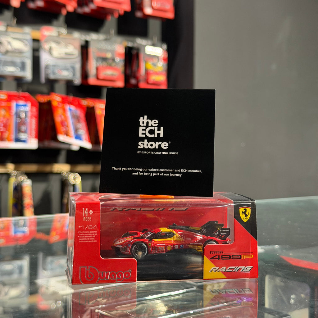 Bburago 1:64 — Ferrari 499P #51 | Red AF Corse Official Le Mans Winner Livery | 2024 24 Hours of Le Mans | Official Licensed | Die-Cast Collectible