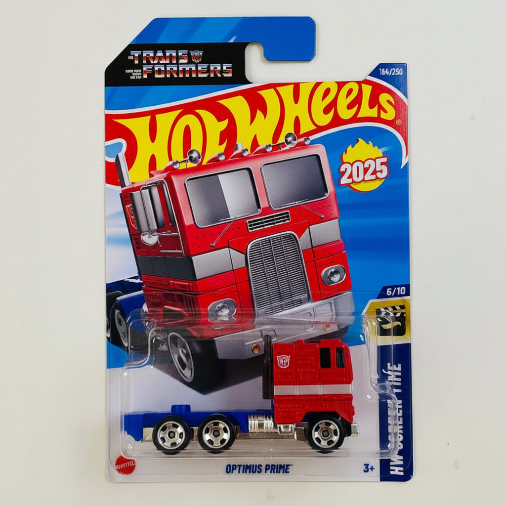 Hot Wheels 1:64 — Transformers Optimus Prime | Official Collaboration | Die-Cast Collectible