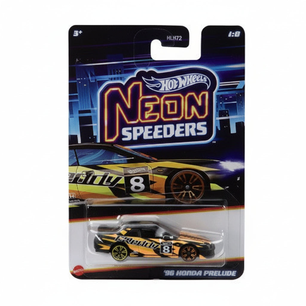 Hot Wheels Silver Series Neon Speeders '98 Honda Prelude | 1:64 Scale Die-Cast Collectible