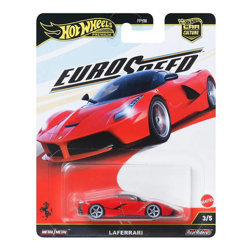 Hot Wheels Premium Euro Speed LaFerrari | 1:64 Scale Die-Cast Collectible