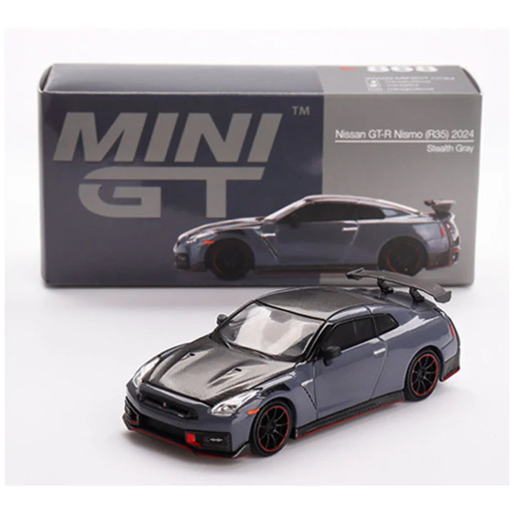 Mini GT 1:64 — Nissan GT-R NISMO (R32) | 2024 Stealth Gray | Die-Cast Collectible