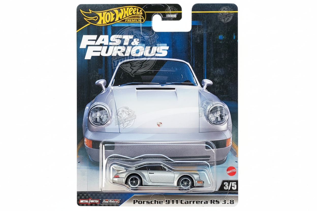 Hot Wheels Premium Fast & Furious Pop Culture Porsche 911 Carrera RS 3.8 | 1:64 Scale Die-Cast Collectible